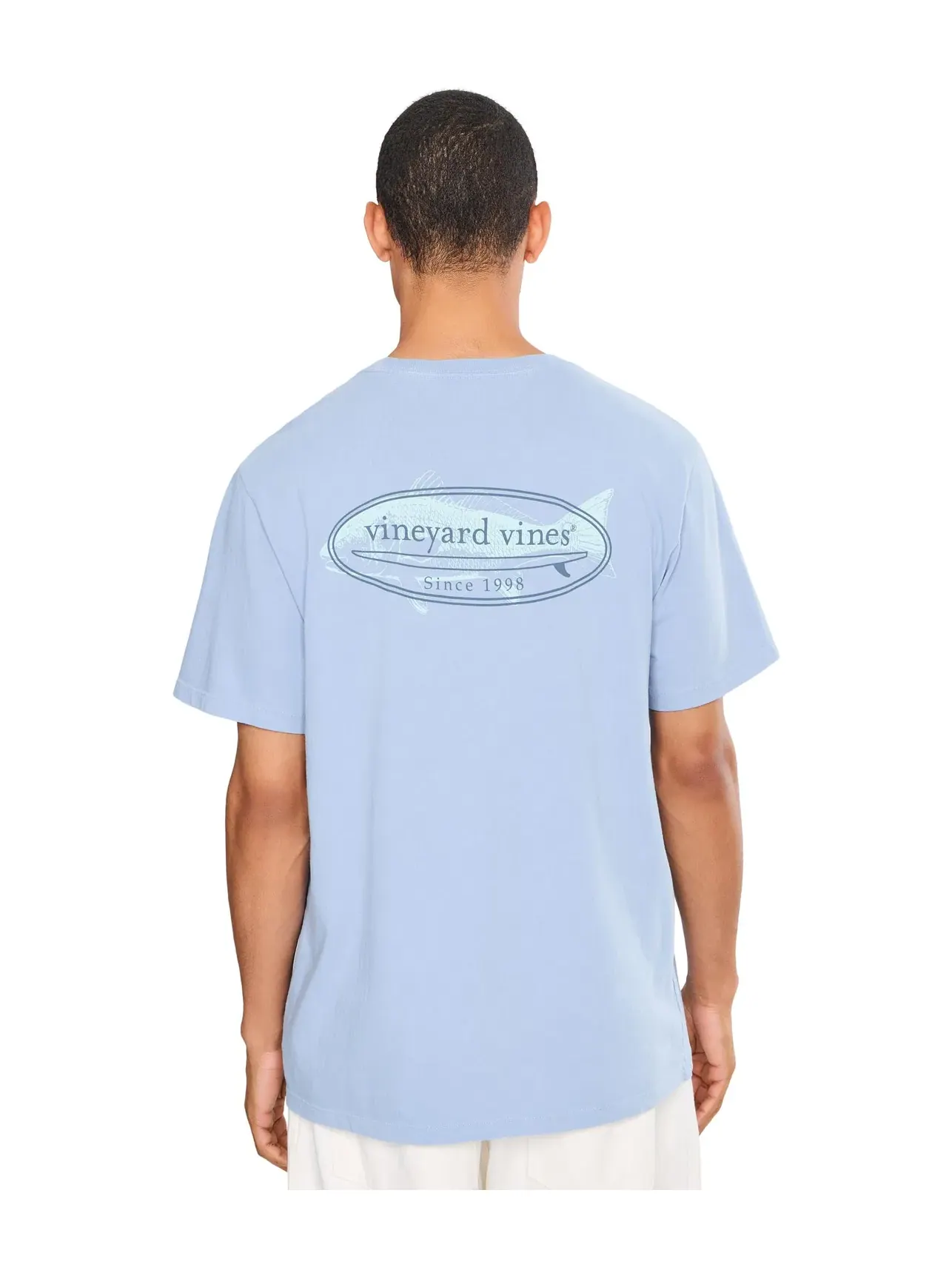 Футболка с коротким рукавом Fish Surf Icon Vineyard Vines — изображение 4 из 5, синий