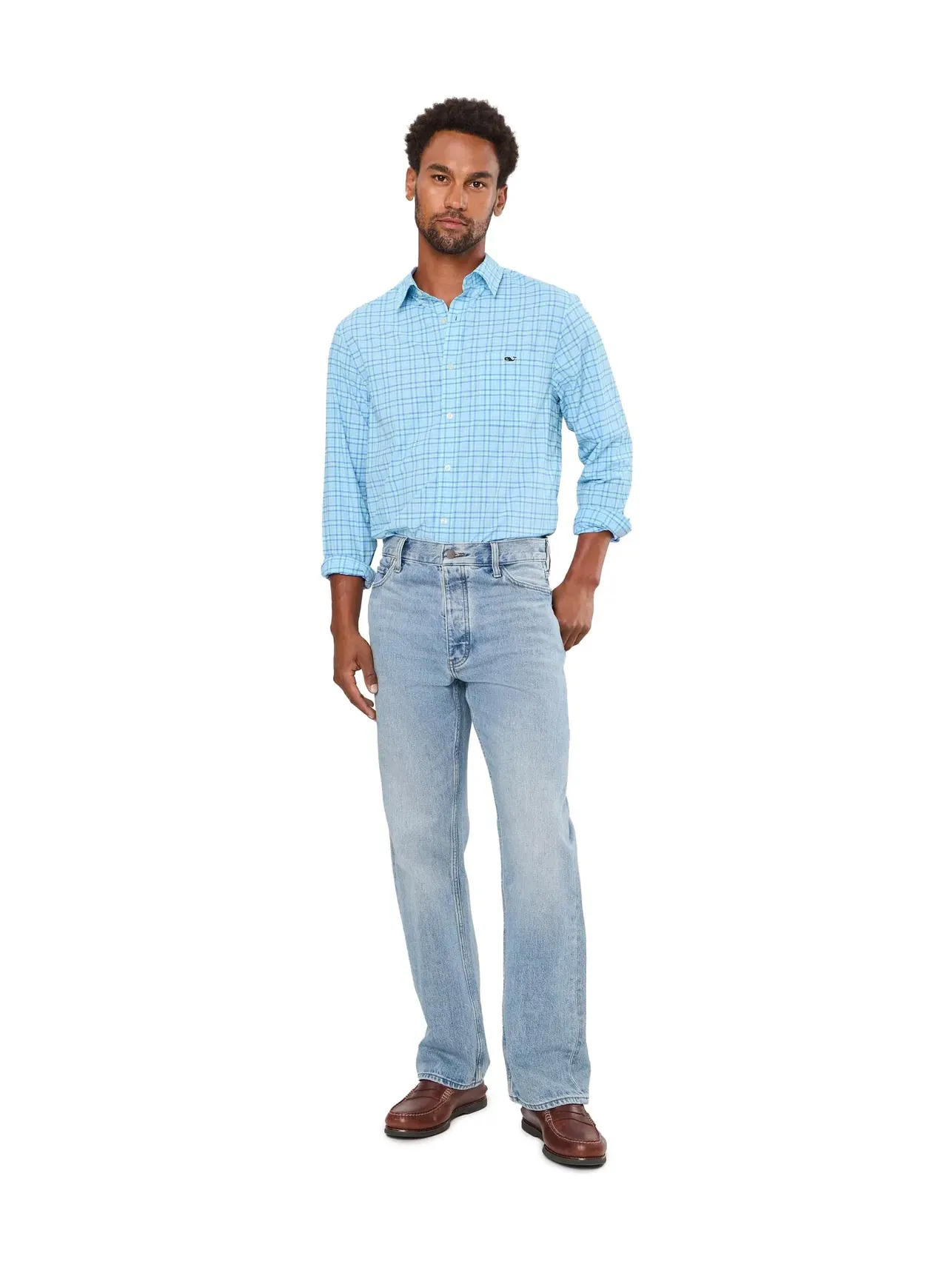 Футболка Seascape PLD FTHRWT Performance Vineyard Vines — изображение 2 из 5, синий