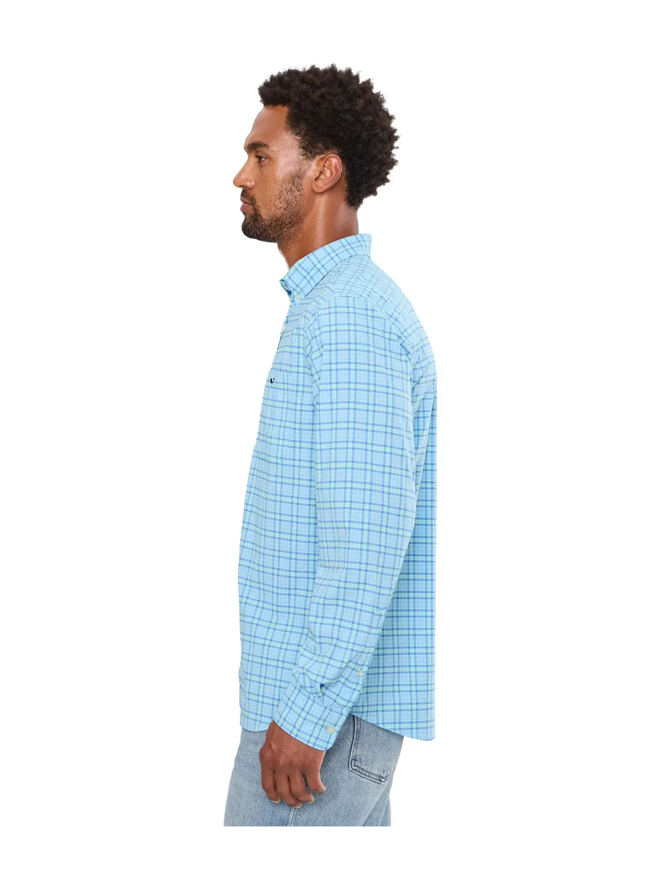 Футболка Seascape PLD FTHRWT Performance Vineyard Vines — изображение 3 из 5, синий