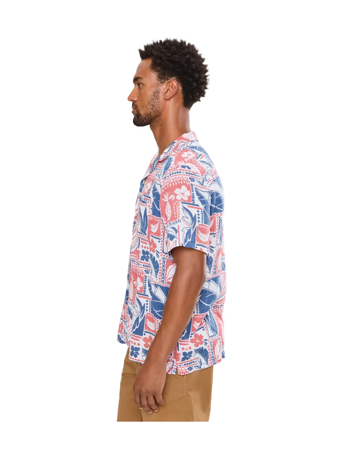 Рубашка-кабана Waikiki Woodblock Seabreeze из льна и вискозы с коротким рукавом Vineyard Vines — изображение 3 из 5, мульти