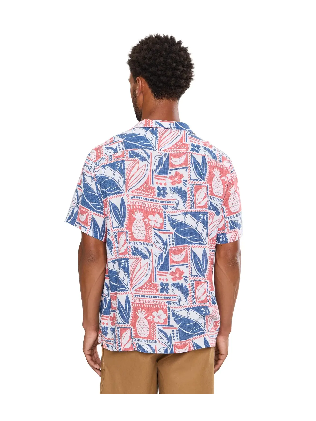 Рубашка-кабана Waikiki Woodblock Seabreeze из льна и вискозы с коротким рукавом Vineyard Vines — изображение 4 из 5, мульти