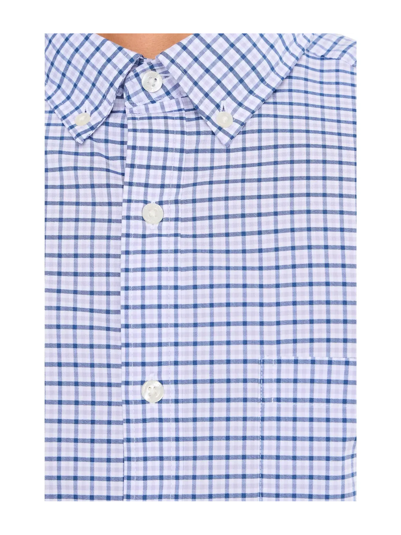 Рубашка Tattersall из высококачественного хлопка Vineyard Vines — изображение 5 из 5, голубой