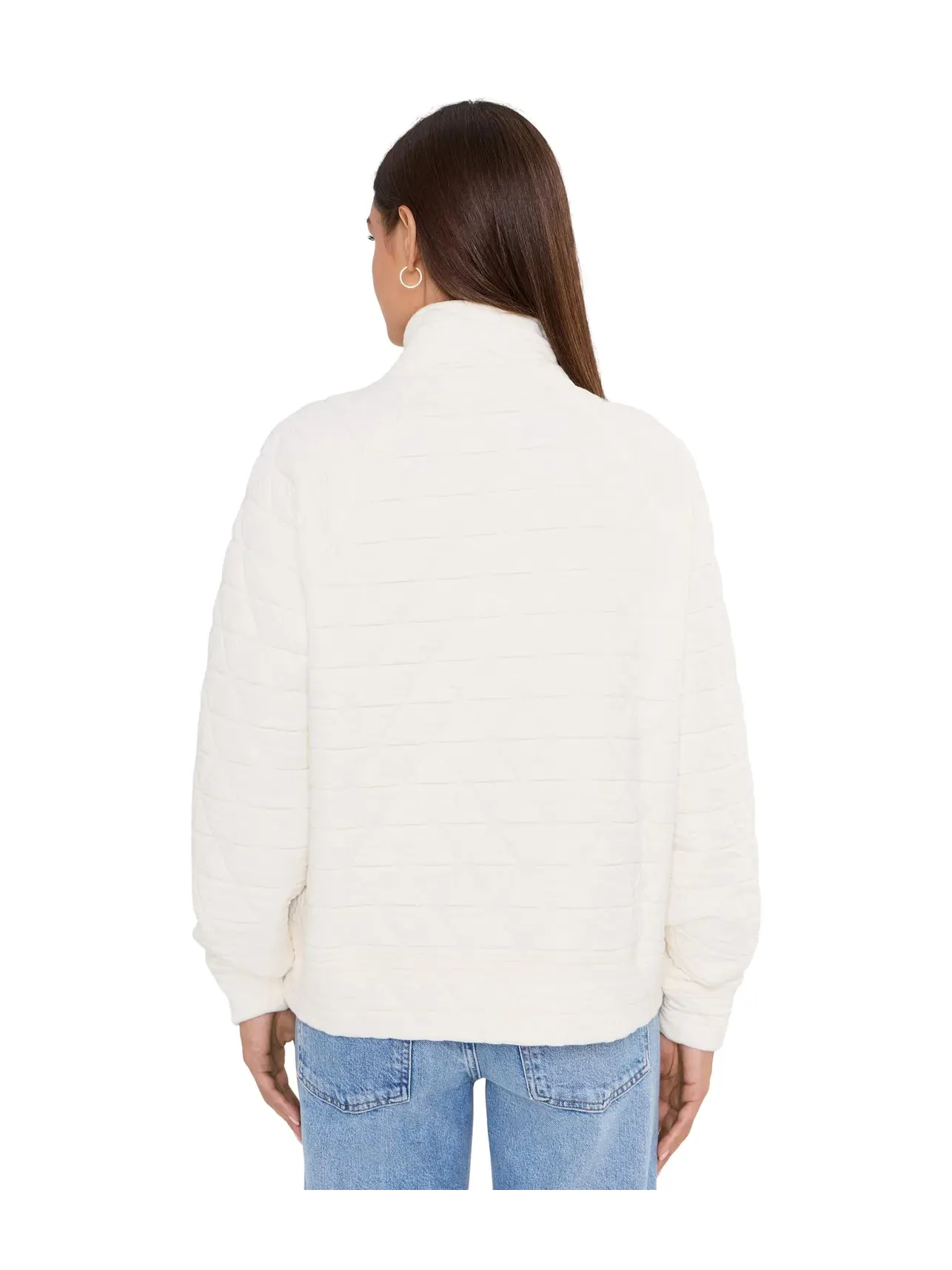 Толстовка на молнии 1/2 стеганая Quilted 1/2 Zip Vineyard Vines — изображение 4 из 5, бежевый
