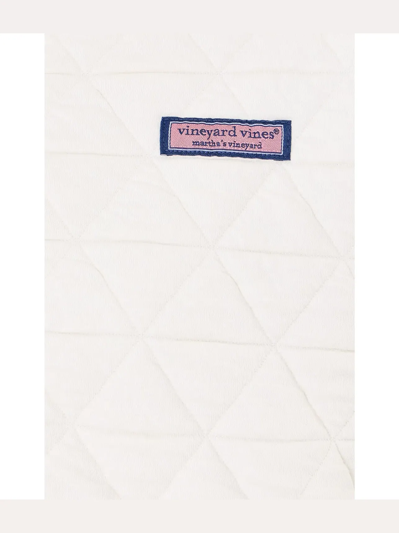 Толстовка на молнии 1/2 стеганая Quilted 1/2 Zip Vineyard Vines — изображение 5 из 5, бежевый