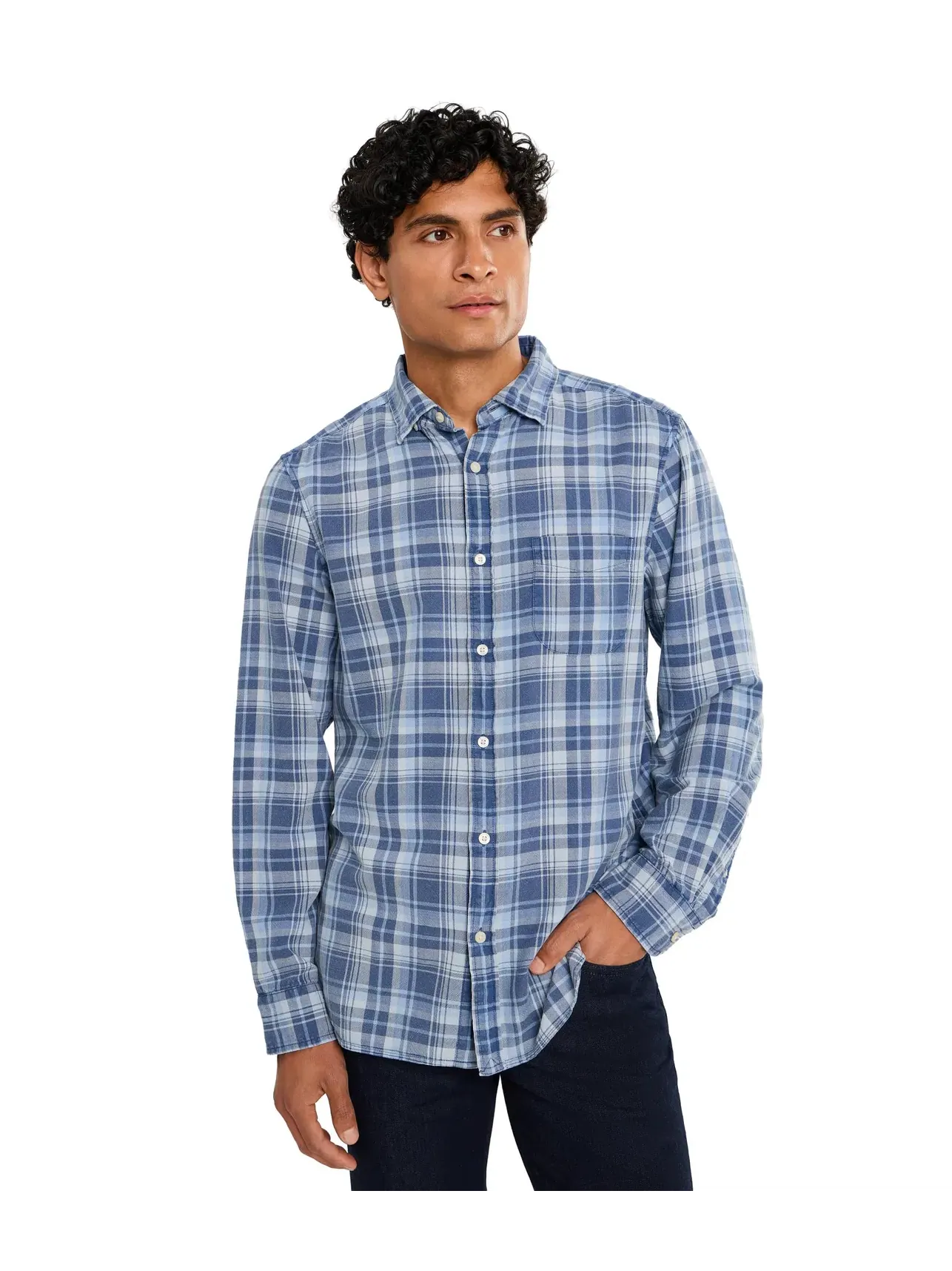 Рубашка «Морской остров» в клетку Vineyard Vines — изображение 1 из 5, лунный блеск