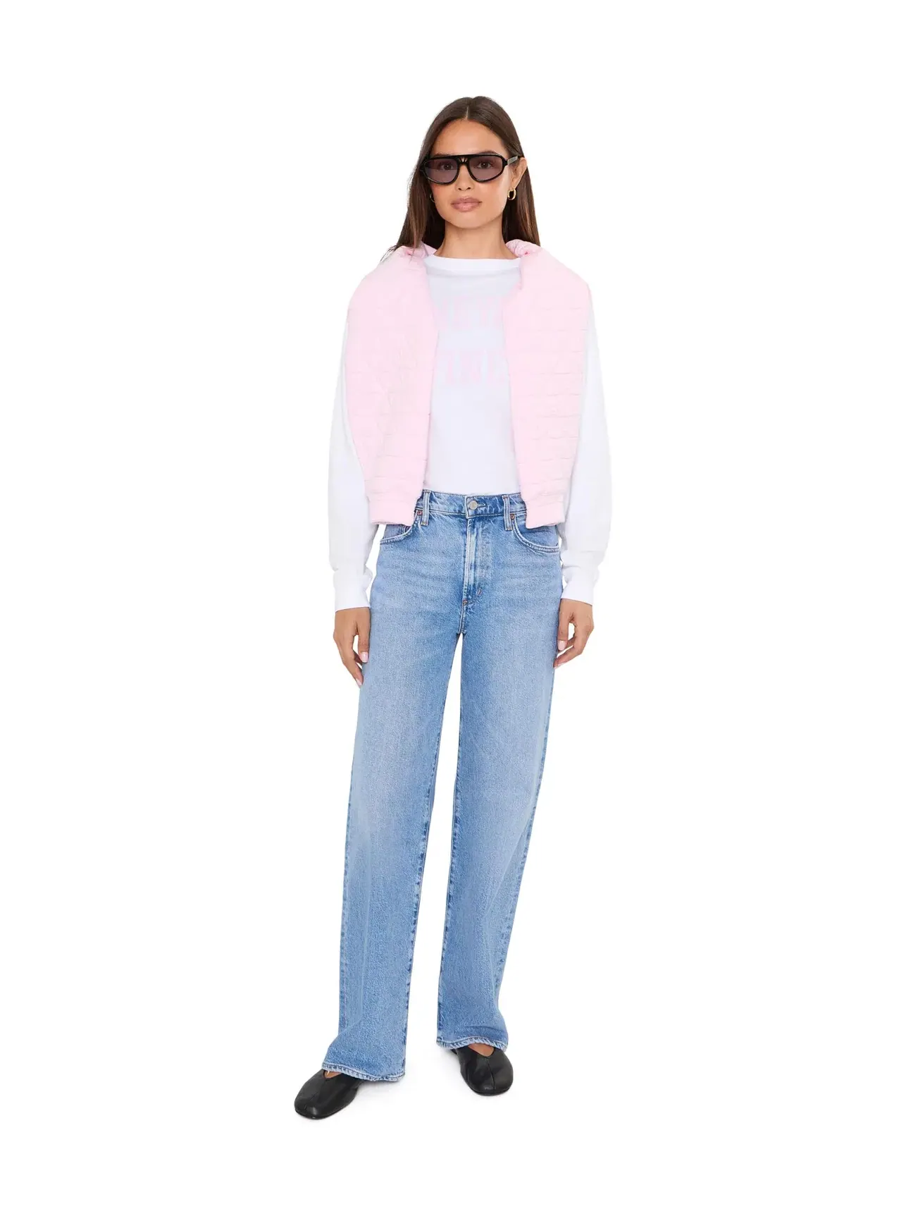 Укороченная футболка с длинным рукавом Vineyard Vines — изображение 2 из 5, белый