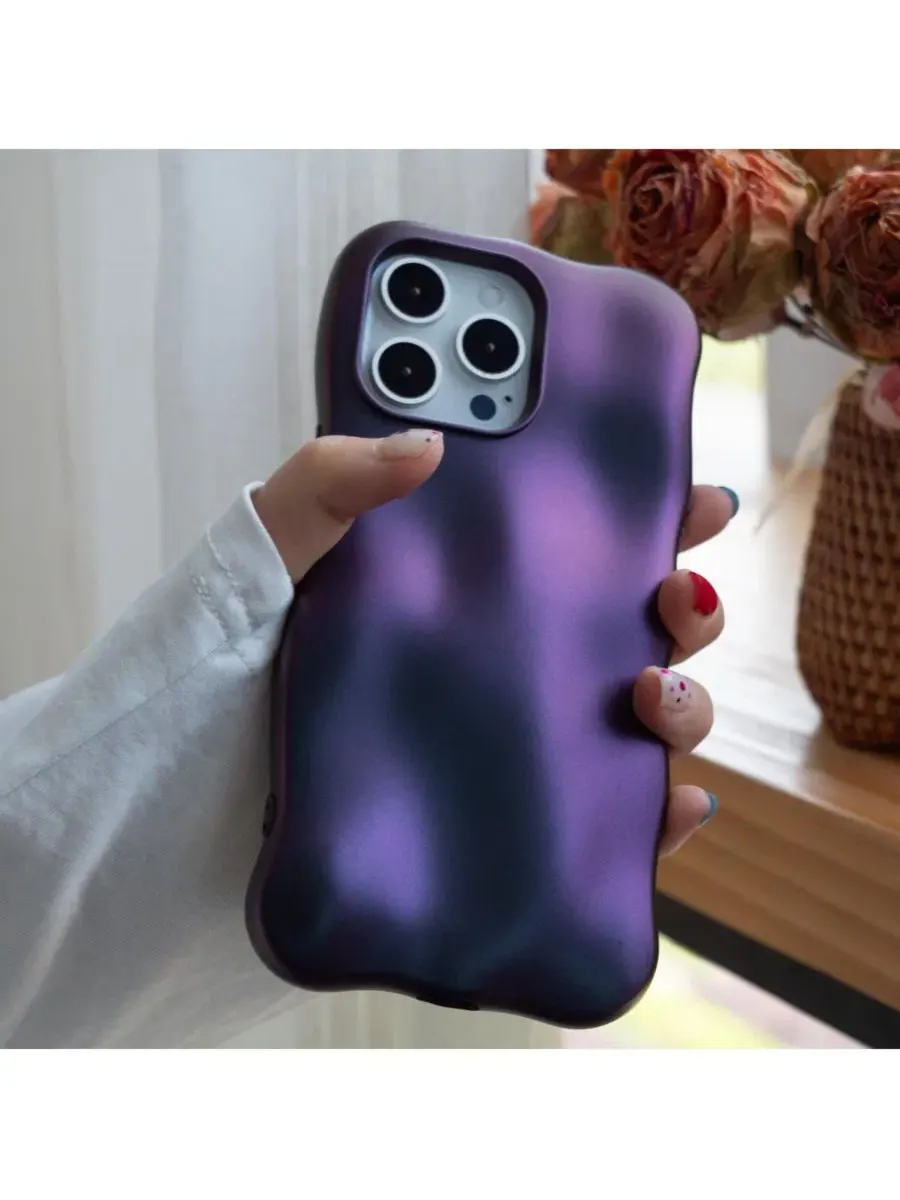 Защитный чехол с пузырчатой текстурой для iPhone 14 Pro Max Auramma — изображение 2 из 6, фиолетовый