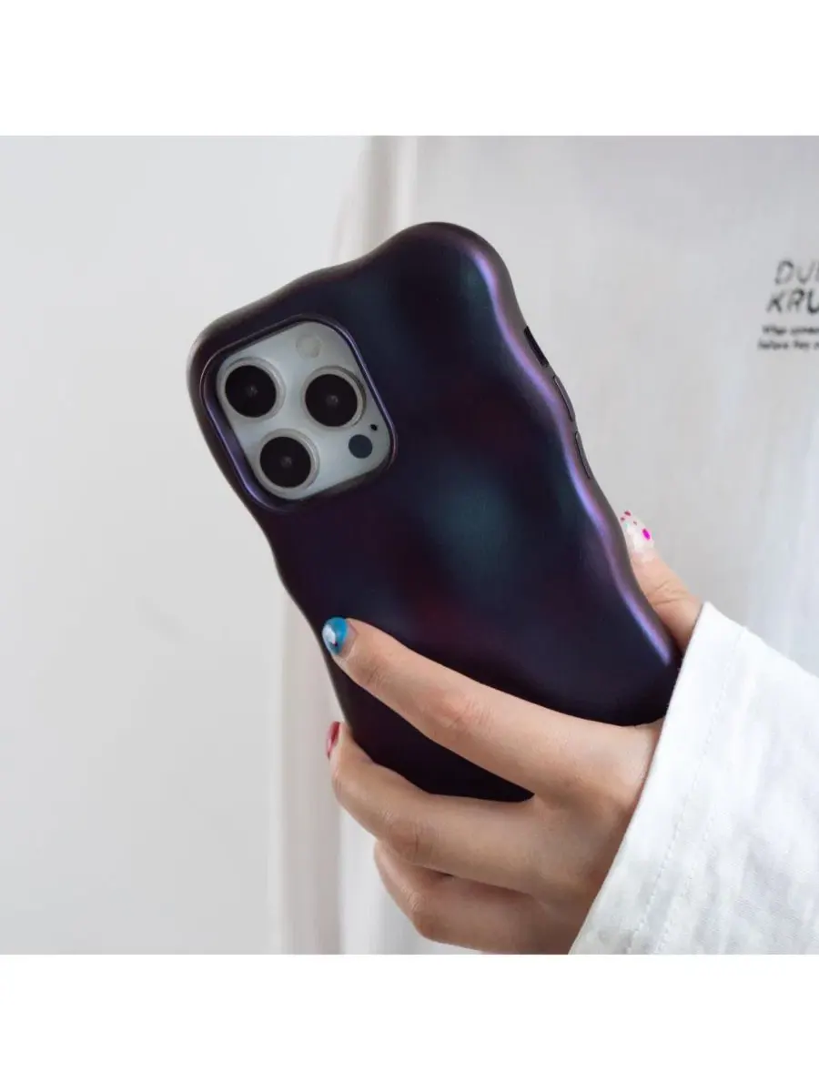 Защитный чехол с пузырчатой текстурой для iPhone 14 Pro Max Auramma — изображение 3 из 6, фиолетовый