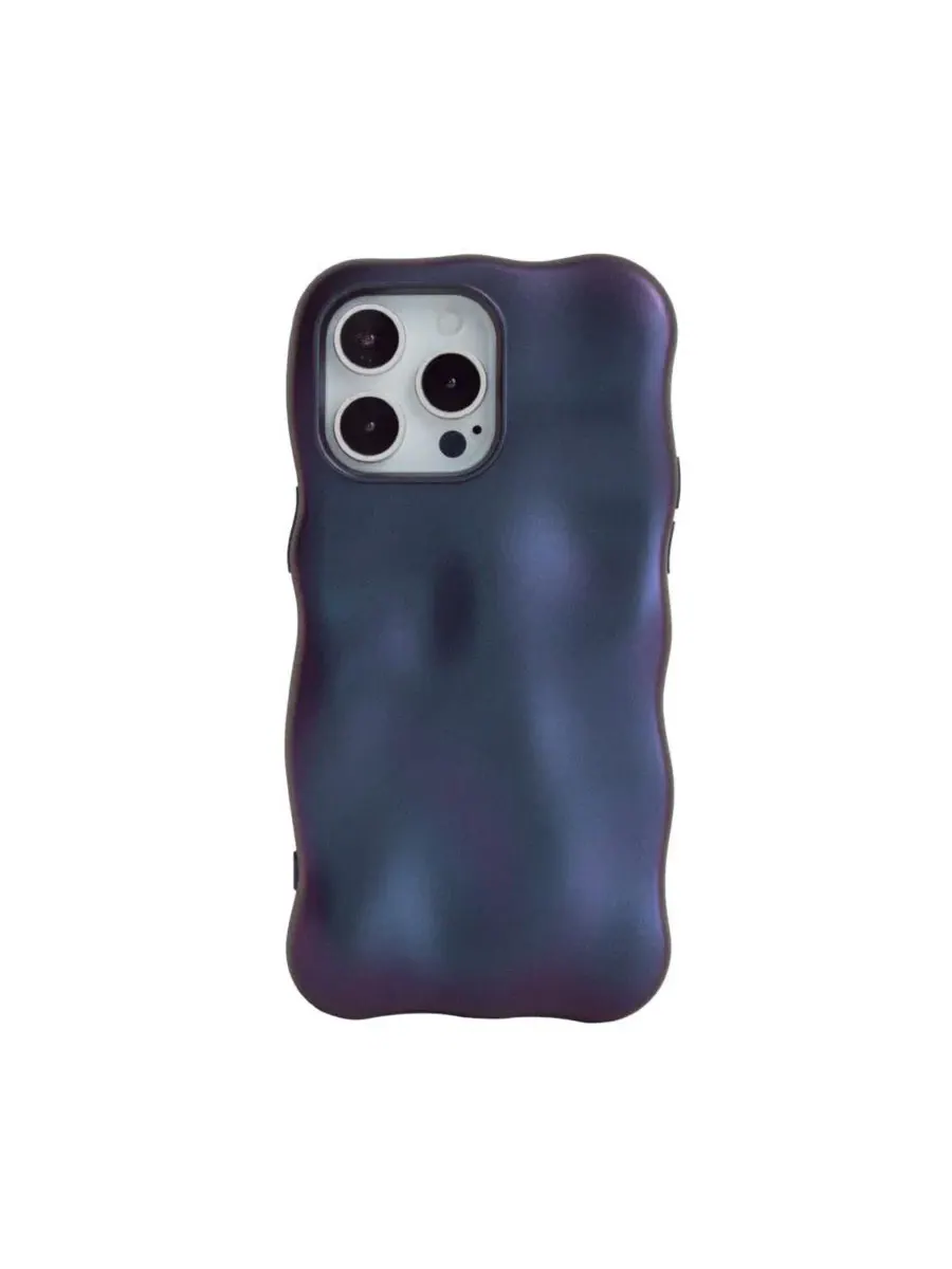 Чехол для iPhone 15 Pro Max с пузырчатой текстурой Auramma — фиолетовый