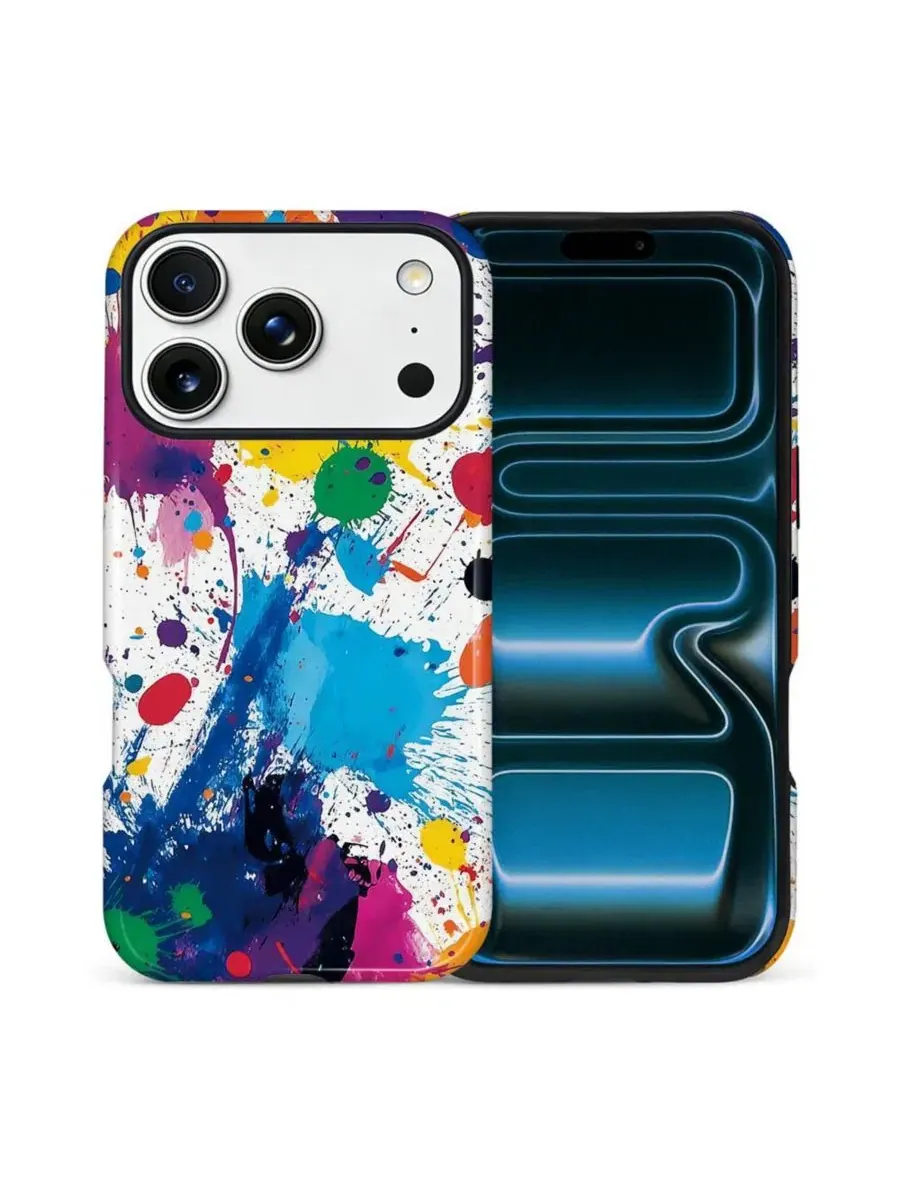 Защитный чехол 2-в-1 для iPhone 17 Pro, с антиударной защитой, с уличным принтом GONEZ