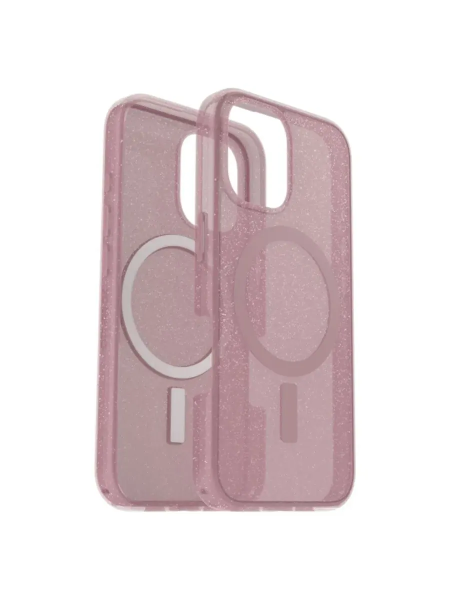 Прозрачный чехол MagSafe для Apple iPhone 16 Otterbox — розовый
