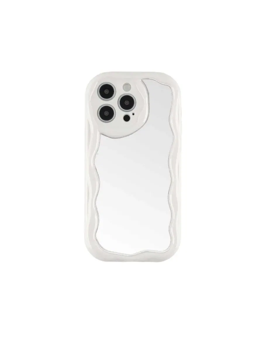 Чехол для iPhone 15 Pro Funky Mirror Auramma — белый