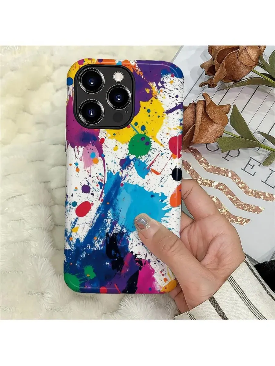 Чехол для iPhone 16 Pro, двухслойный ударопрочный, с уличным принтом GONEZ — изображение 4 из 6, мульти
