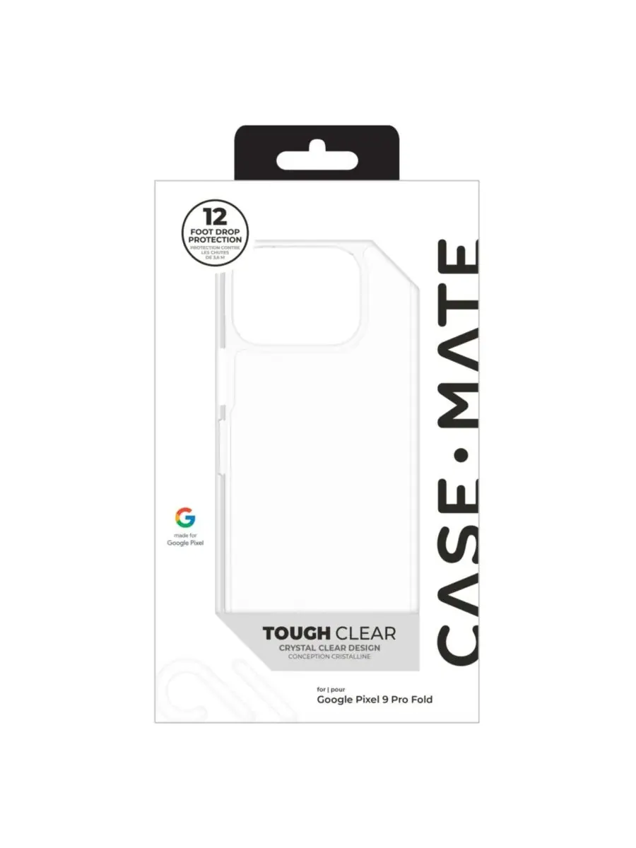 Чехол Tough Case для Google Pixel 9 Pro Fold Case-Mate — изображение 7 из 9, прозрачный