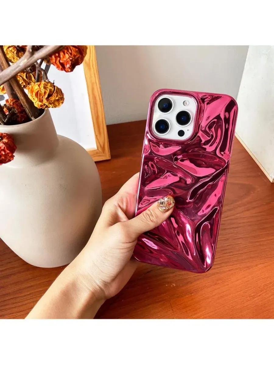 Чехол-крaш для iPhone 16 Pro Max Auramma — изображение 2 из 5, фуксия