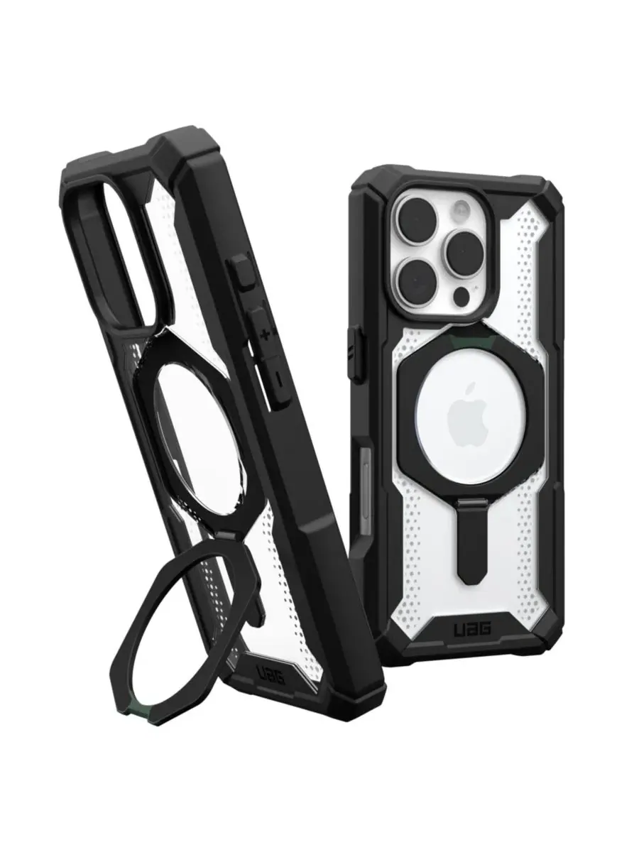 Чехол для iPhone 16 Pro с металлической подставкой и поддержкой MagSafe Urban Armor Gear Plasma XTE — изображение 1 из 9