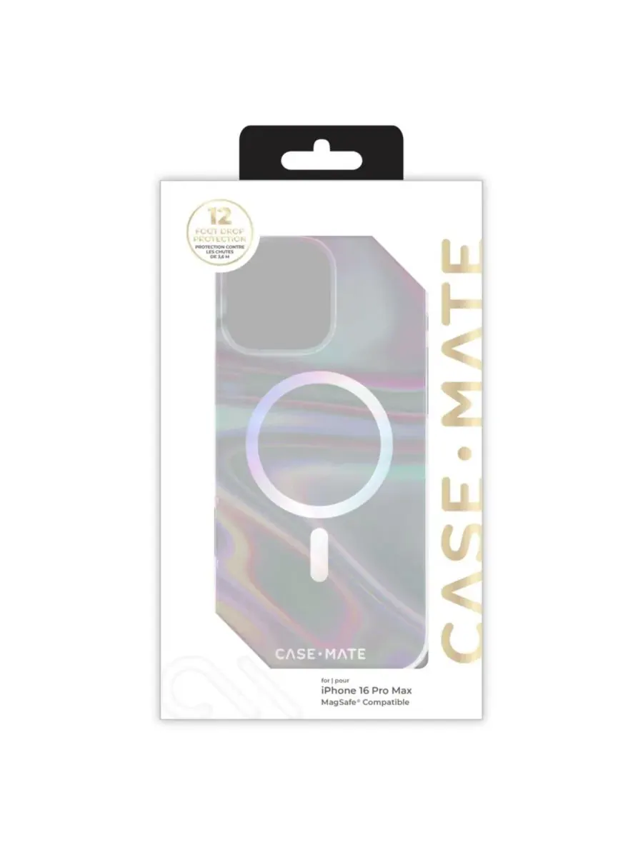 Чехол MagSafe для Apple iPhone 16 Pro Max Soap Bubble Case-Mate — изображение 6 из 7, мульти