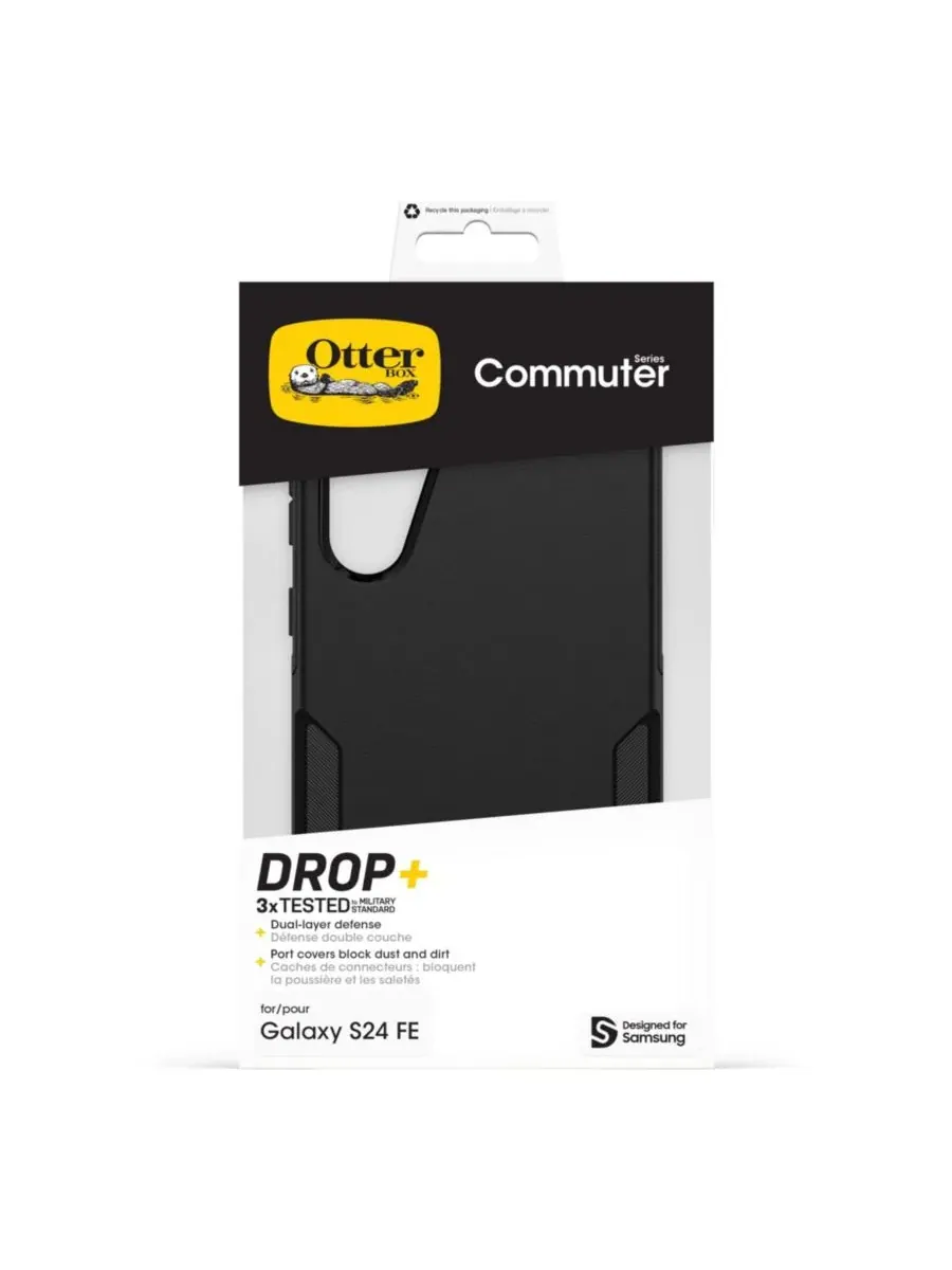 Чехол Commuter Case для Samsung Galaxy S24 FE Otterbox — изображение 5 из 6, черный