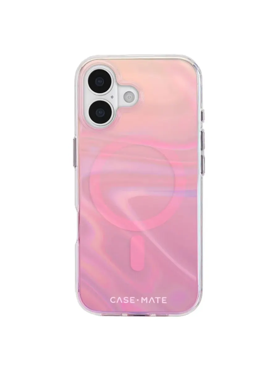Чехол MagSafe для Apple iPhone 17 Peach Soap Bubble Case-Mate — изображение 2 из 9, розовый мульти