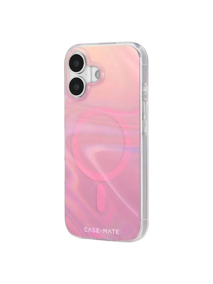 Чехол MagSafe для Apple iPhone 17 Peach Soap Bubble Case-Mate — изображение 7 из 9, розовый мульти