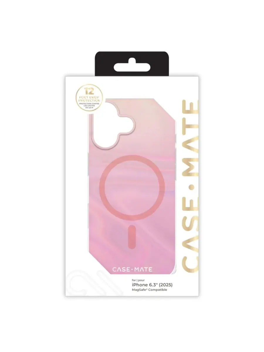 Чехол MagSafe для Apple iPhone 17 Peach Soap Bubble Case-Mate — изображение 8 из 9, розовый мульти