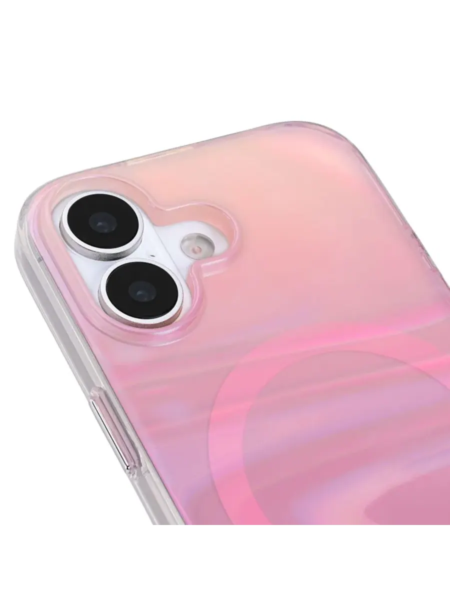 Чехол MagSafe для Apple iPhone 17 Peach Soap Bubble Case-Mate — изображение 9 из 9, розовый мульти