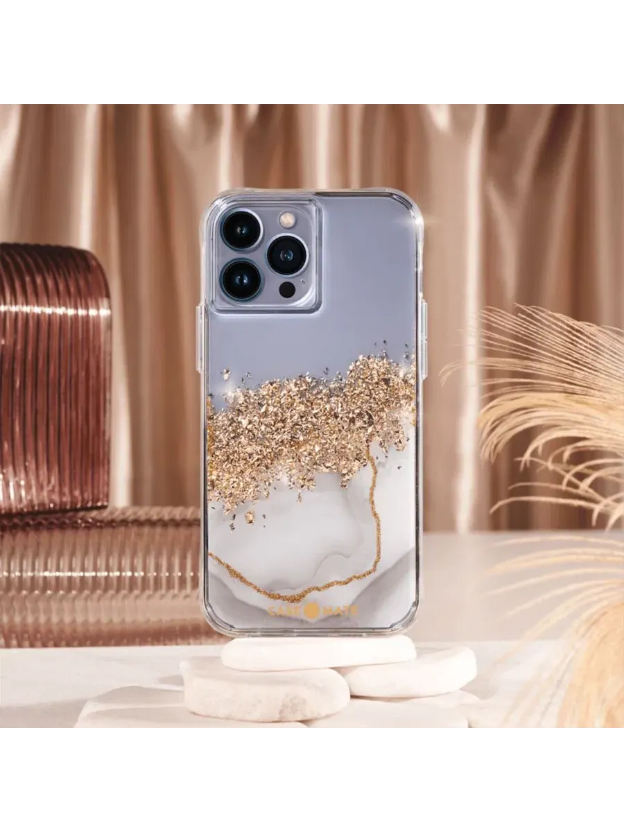 Чехол для Apple iPhone 14 Pro Max Karat Marble Case-Mate — изображение 5 из 6, белый мульти