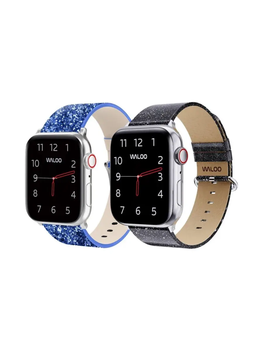 Комплект ремешков для Apple Watch, с блестками Waloo