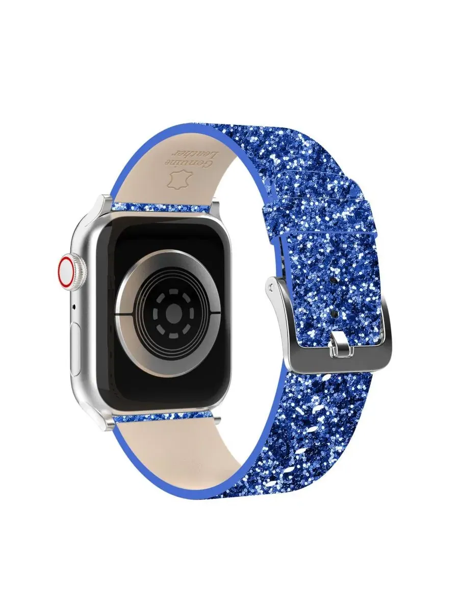 Комплект ремешков для Apple Watch с блестками и браслетом Waloo — изображение 4 из 6, синий