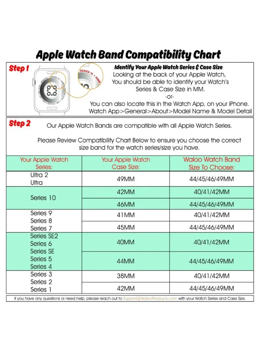 Комплект из 2 ремешков для Apple Watch с блестками, модель Leather Bling & Shiny Brilliance Waloo — изображение 2 из 6