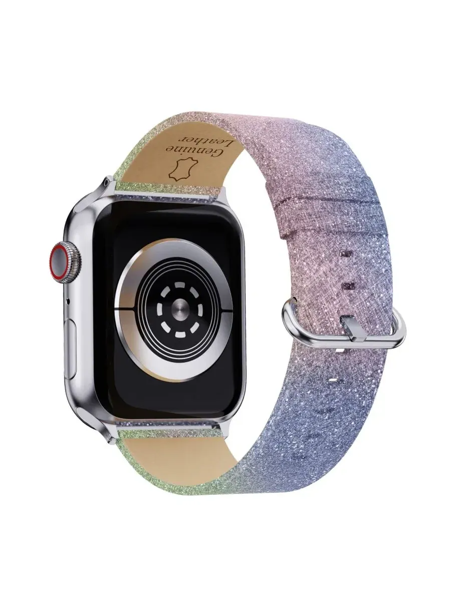 2 шт. ремешок для Apple Watch Waloo Leather Bling и Shiny Brilliance — изображение 6 из 6, красный