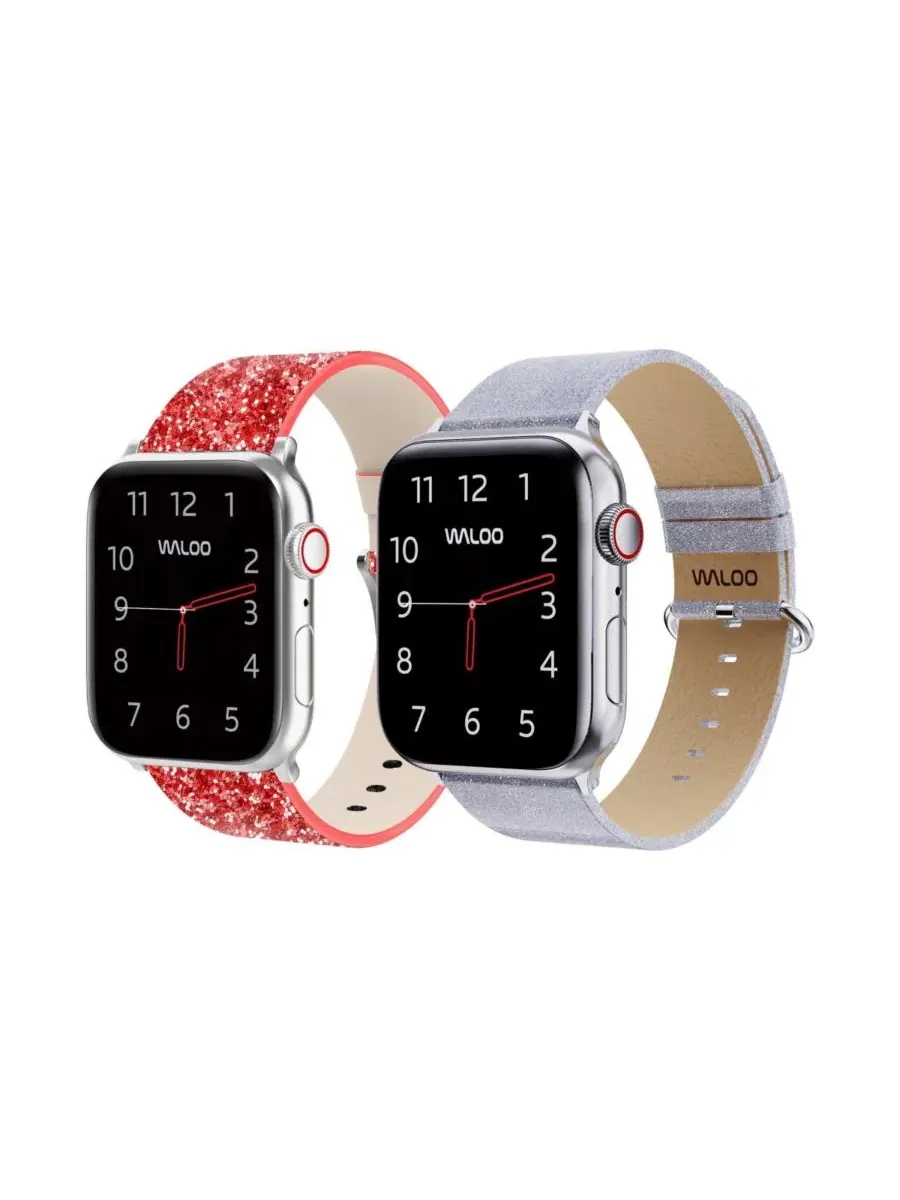 Комплект ремешков для Apple Watch с блестками и блеском Waloo