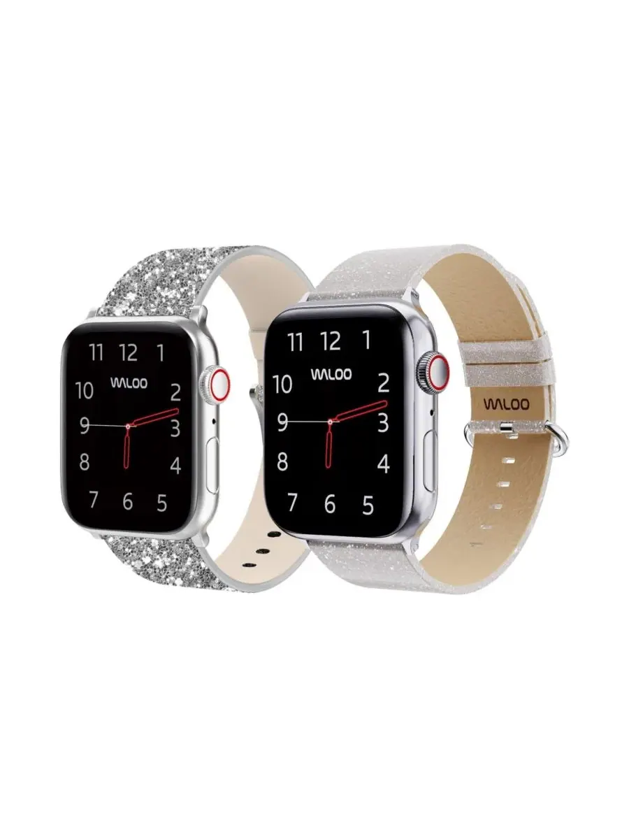 Комплект ремешков для Apple Watch Waloo Leather Bling & Brilliance