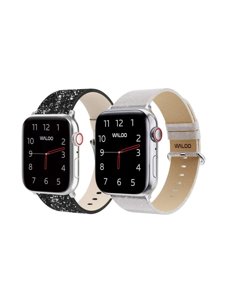 Комплект ремешков для Apple Watch Waloo Leather Bling & Shiny Brilliance