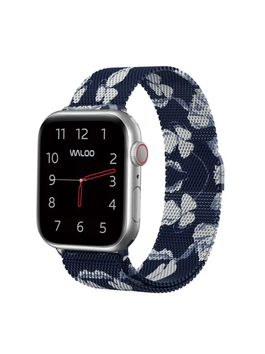 Ремешок для Apple Watch магнитный с цветочным принтом
