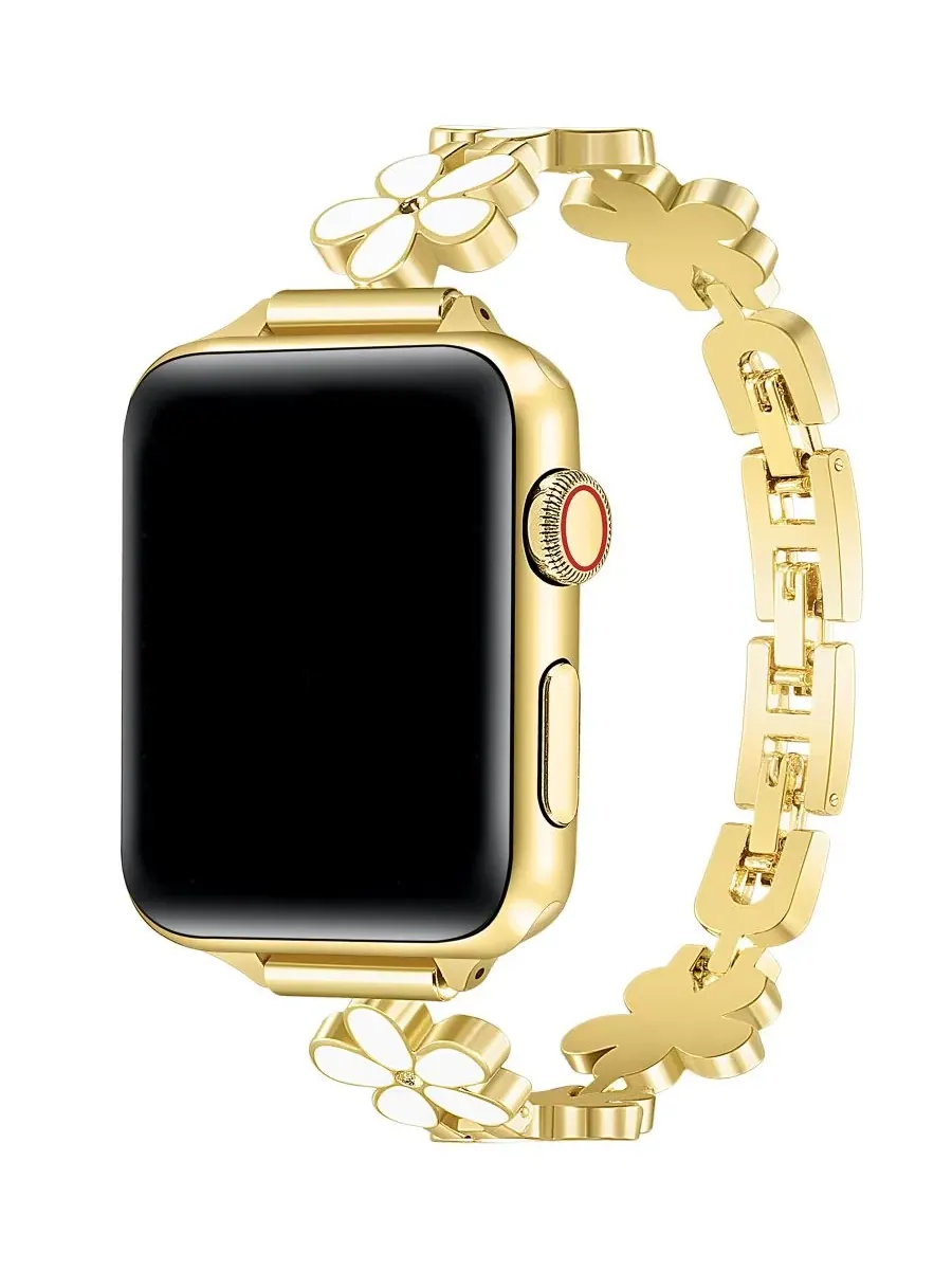 Ремешок Daisy Band для Apple Watch Posh Tech — изображение 1 из 4, белый/золотистый