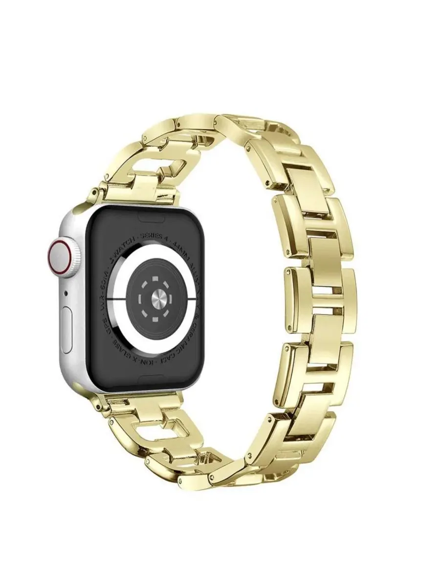 Ремешок для Apple Watch Waloo Diamond Rhinestone — изображение 2 из 4, желтый золотистый