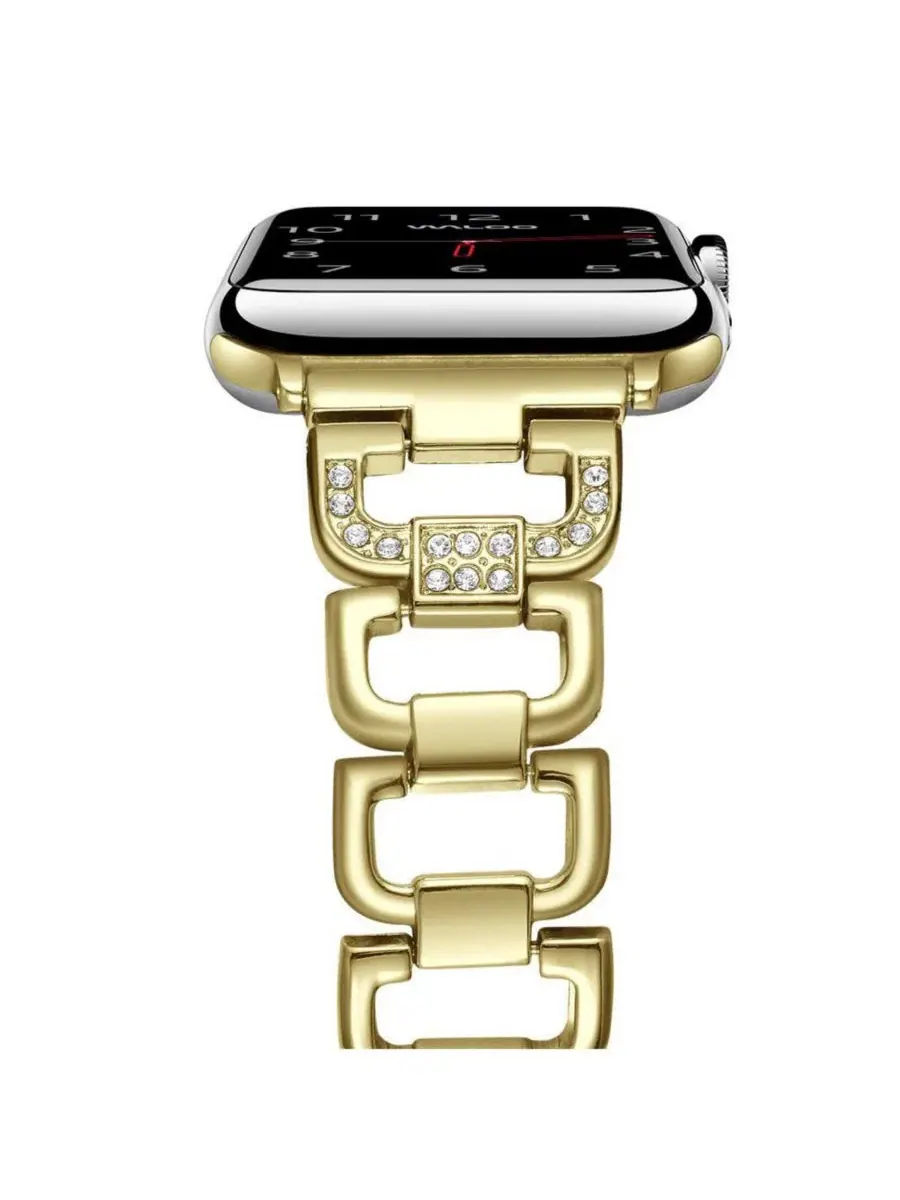 Ремешок для Apple Watch Waloo Diamond Rhinestone — изображение 3 из 4, желтый золотистый
