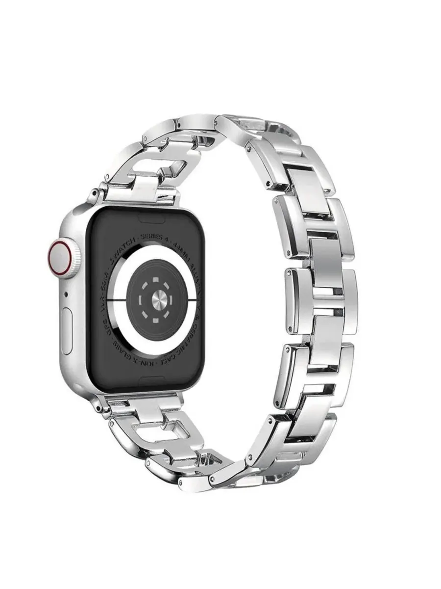 Ремешок для Apple Watch Waloo Diamond Rhinestone — изображение 2 из 4, серебряный