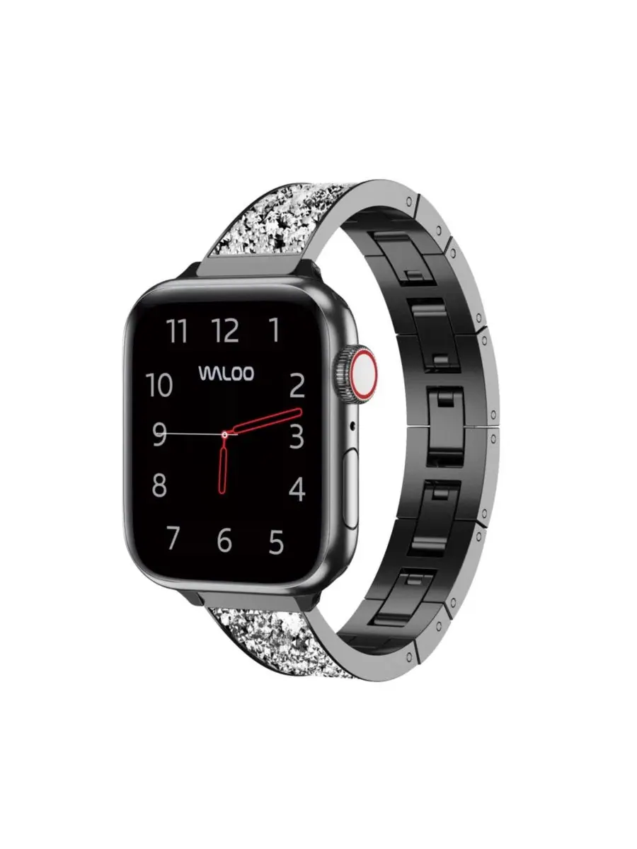 Ремешок с кристаллами для Apple Watch Waloo — изображение 1 из 5, черный