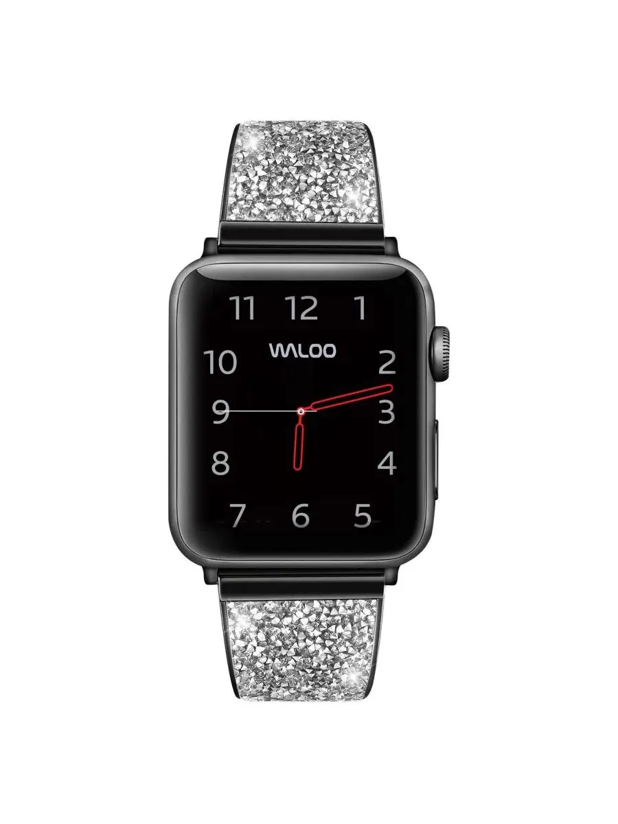 Ремешок с кристаллами для Apple Watch Waloo — изображение 2 из 5, черный