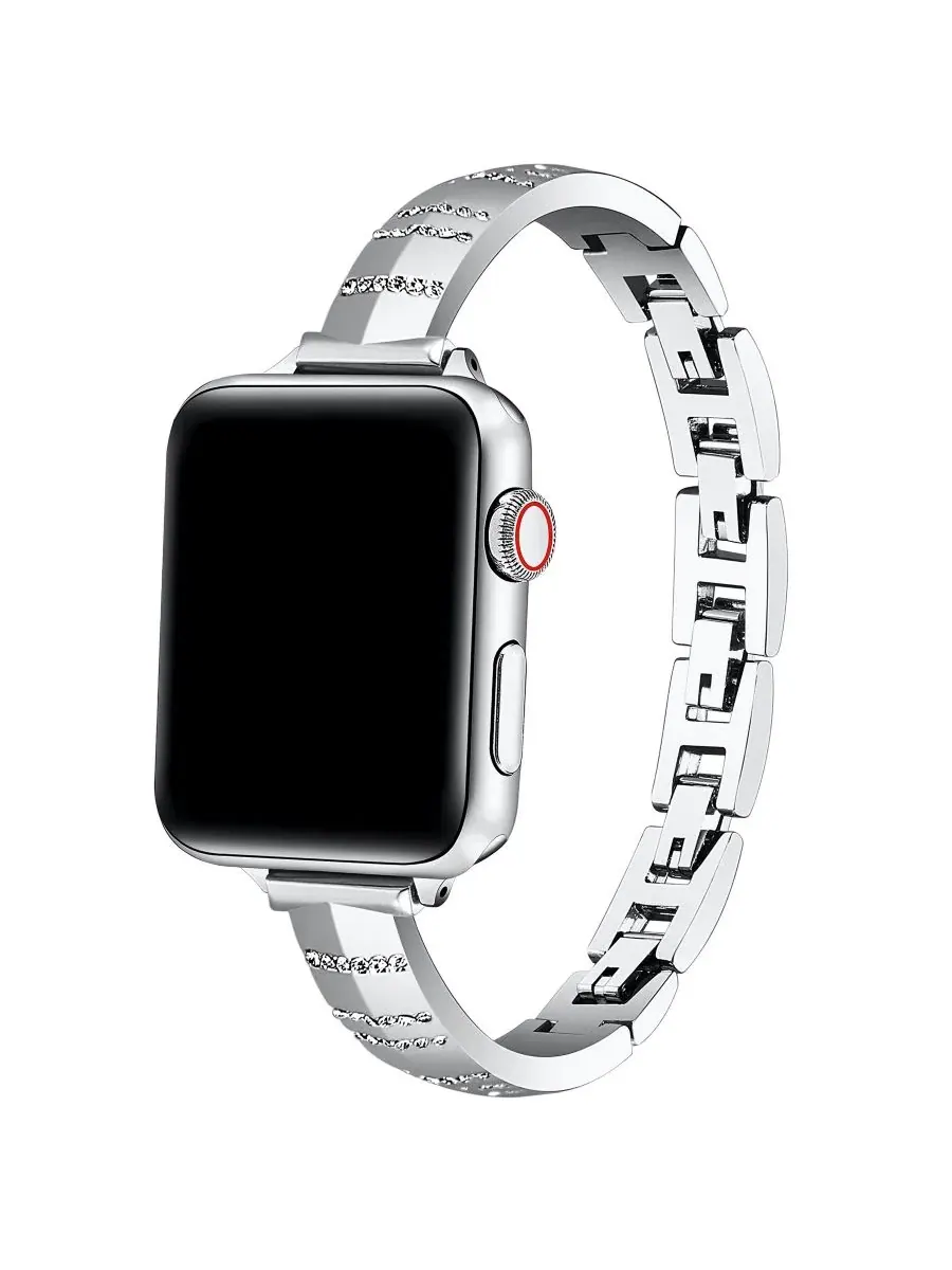 Браслет Eclipse Rhinestone для Apple Watch Posh Tech — изображение 1 из 4, серебряный