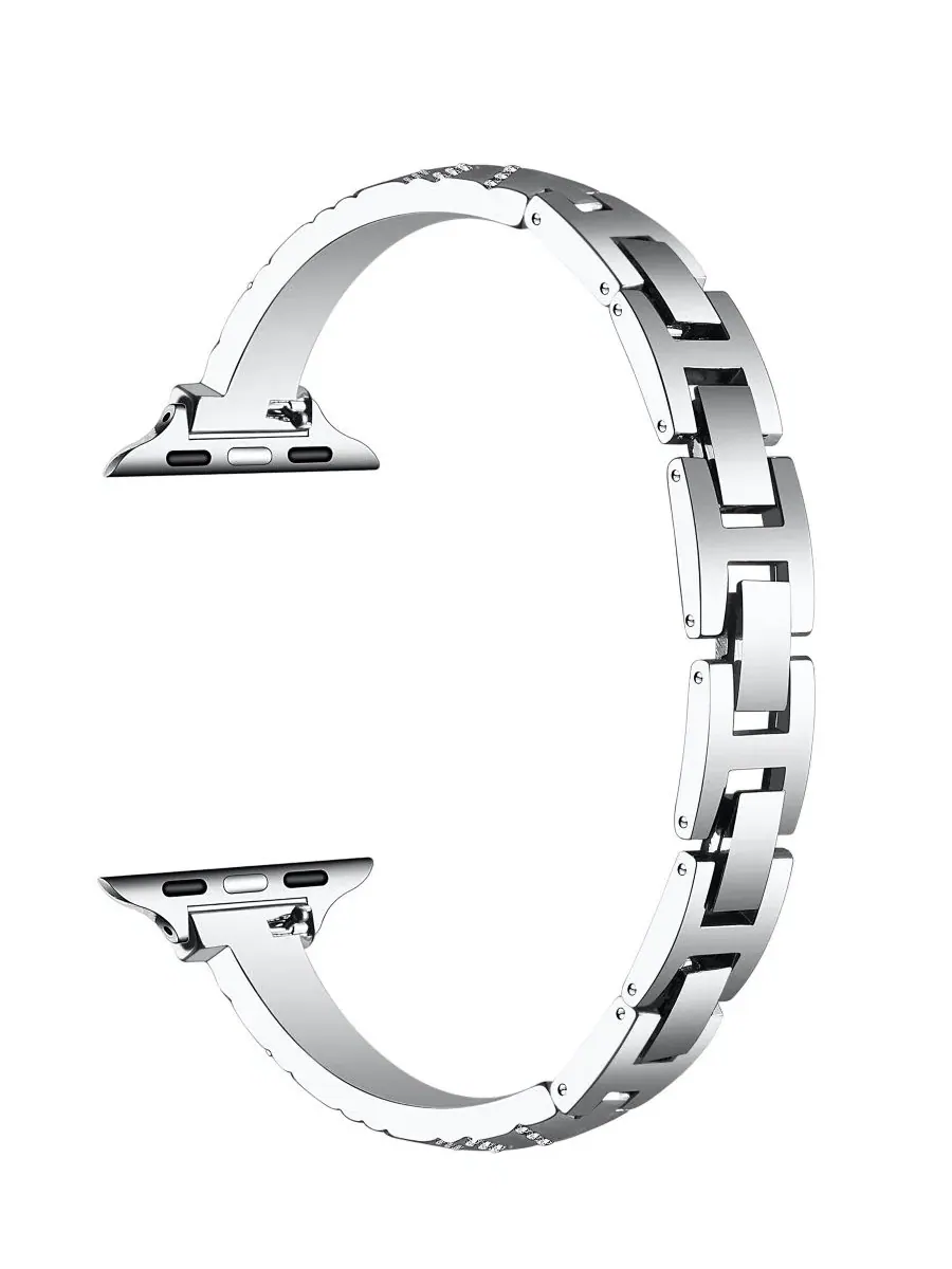 Браслет Eclipse Rhinestone для Apple Watch Posh Tech — изображение 2 из 4, серебряный