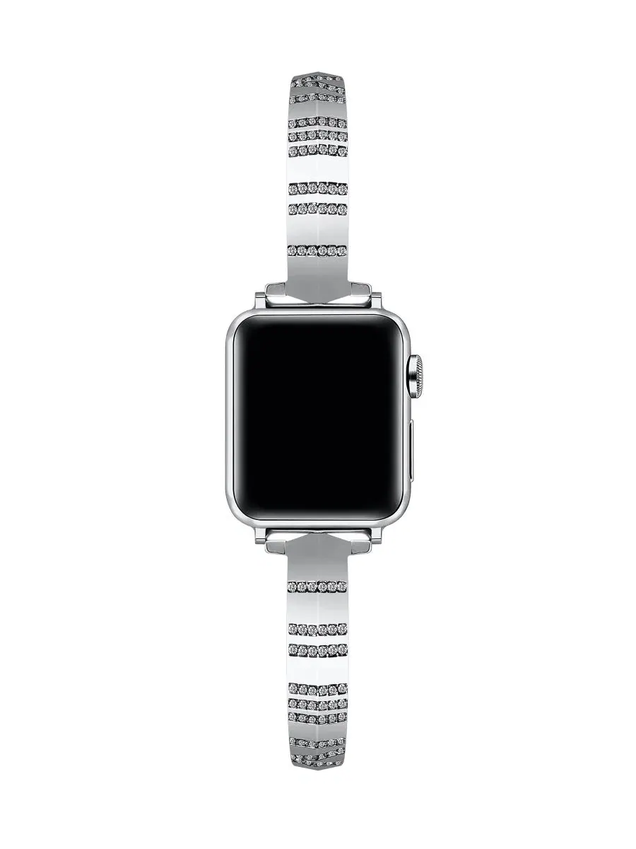 Браслет Eclipse Rhinestone для Apple Watch Posh Tech — изображение 4 из 4, серебряный