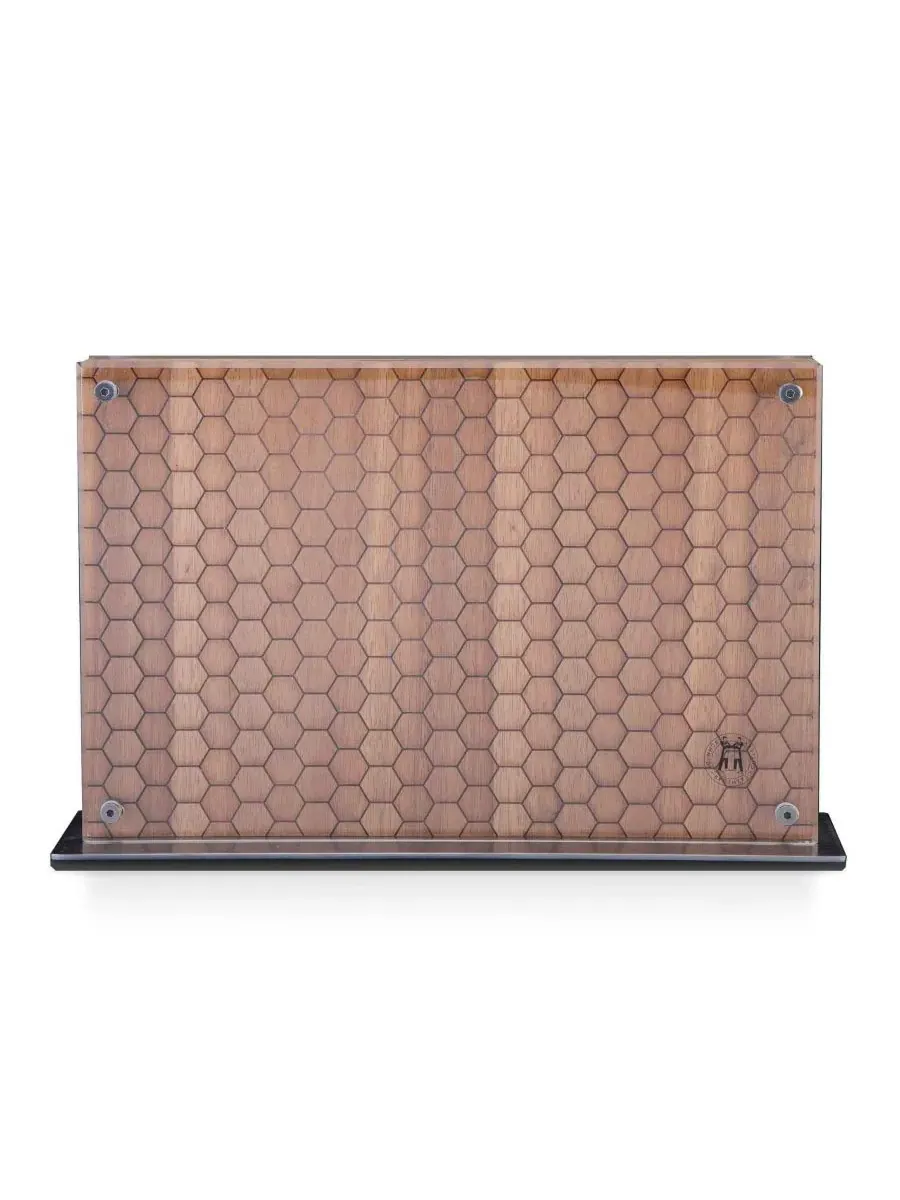 Подставка для ножей Acacia Honeycomb Downtown Schmidt Brothers — изображение 1 из 3, коричневый
