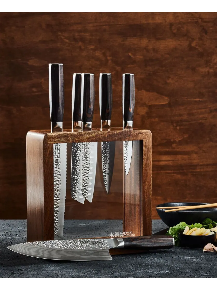 Набор блоков для ножей Damashiro Emperor Mokuzai, 7 предметов Cuisine::pro, — изображение 3 из 9, нет цвета