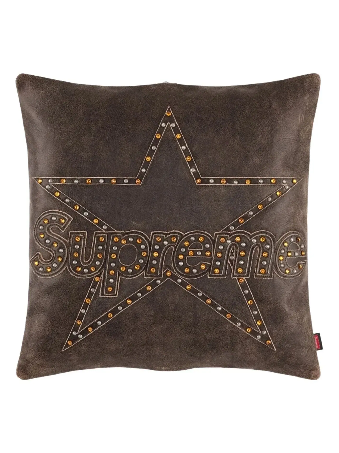 Подушка Supreme x Vanson Leathers x BB Simon Pillow 'Brown' FW25A93-BROWN — изображение 1 из 2, коричневый