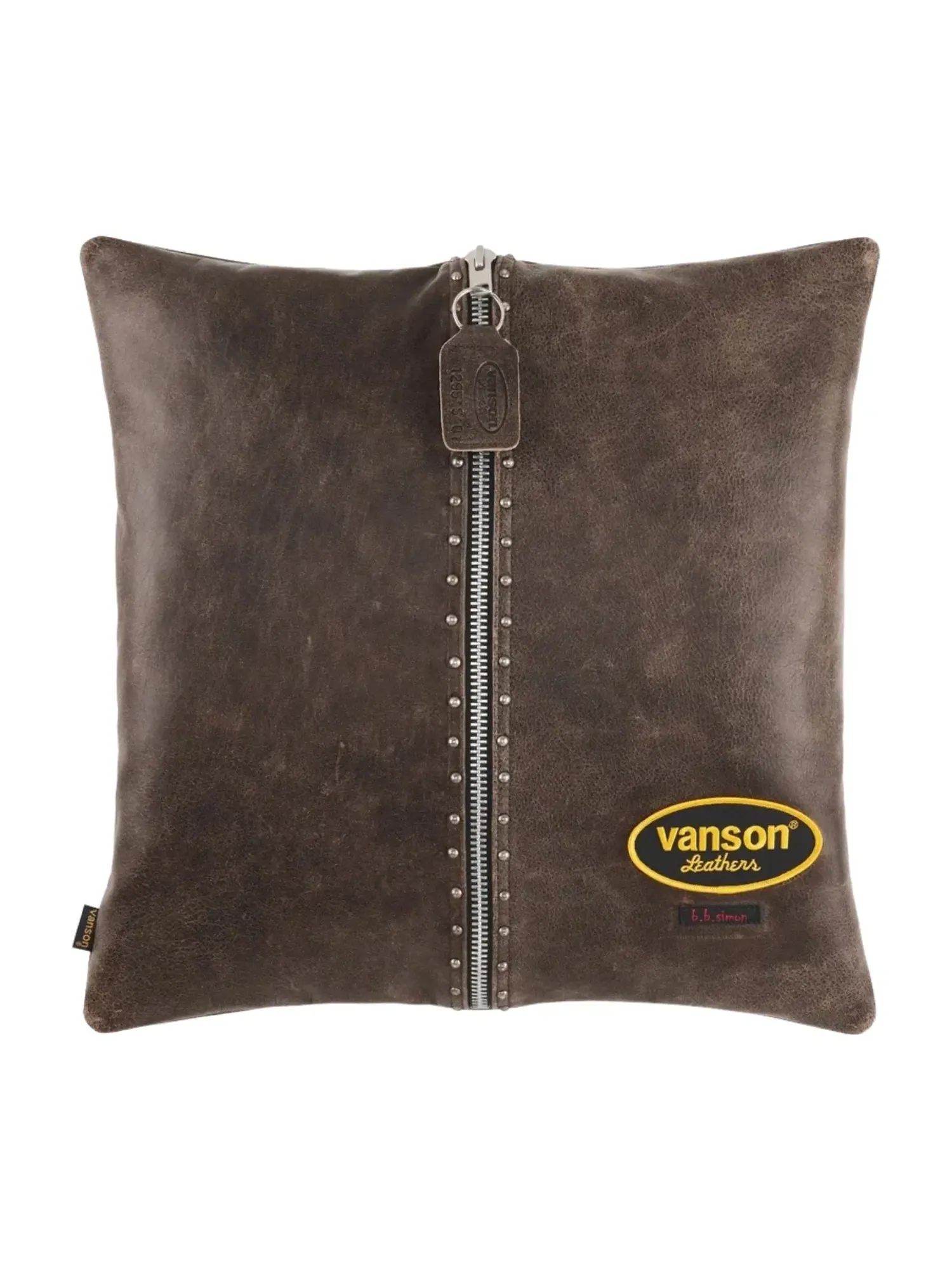 Подушка Supreme x Vanson Leathers x BB Simon Pillow 'Brown' FW25A93-BROWN — изображение 2 из 2, коричневый