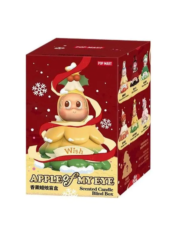 Ароматизированная свеча Pop Mart Apple of My Eye Series в запечатанной упаковке (1 коробка-сюрприз)