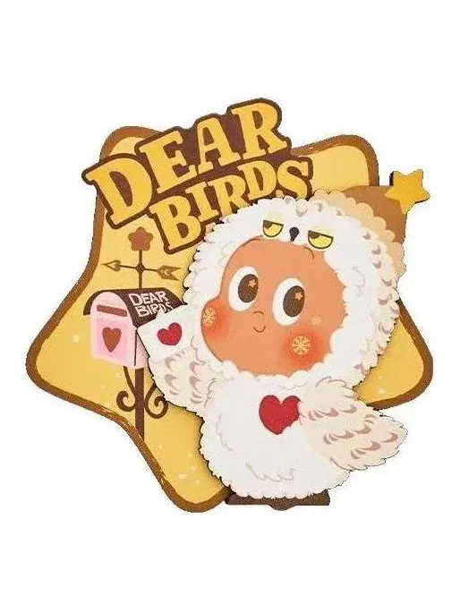 Магнит на холодильник Pop Mart Dear Birds Series «В ожидании в снегу» PPMT-2605-0030-1146569058